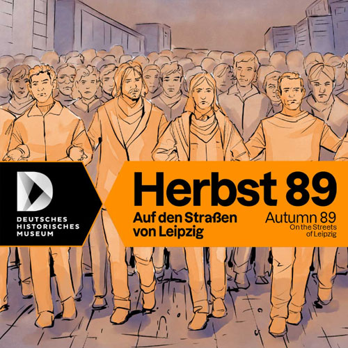 Herbst 89 - Auf den Straßen von Leipzig. Installation und Webanwendung alls historische Visual Novel für das Deutsche historische Museum.